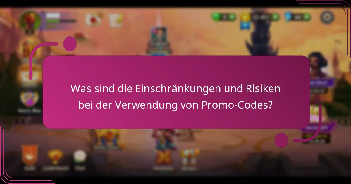 Was sind die Einschränkungen und Risiken bei der Verwendung von Promo-Codes?