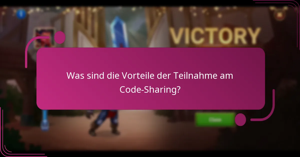 Was sind die Vorteile der Teilnahme am Code-Sharing?